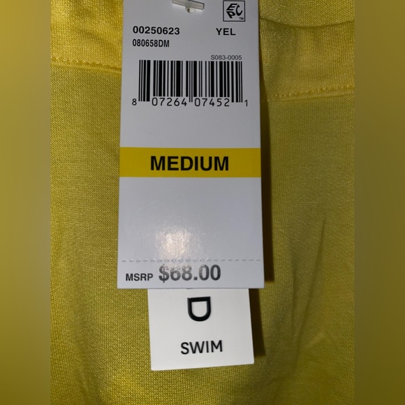 Lucky Brand Swim, Yellow swim suit cover up NWT - Picture 4 of 5